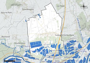 Carte hydrographique de la commune.