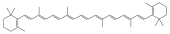 beta-Carotene, a yellow to orange colorant.