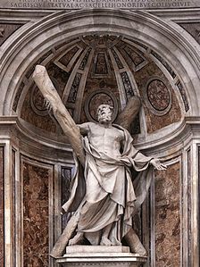 Saint Andrew by François Duquesnoy (1629–33), St. Peter's Basilica