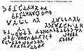 Transcription of the inscription of Emperor Ashoka on the rock edict at Maski