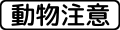 야생동물 주의