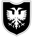 Emblem til 21. Waffen-bergdivisjon av SS Skanderbeg (1. albanske)