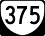 State Route 375 marker