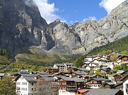 Horisonten til Leukerbad