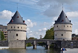 Les tours Broel à Courtrai.