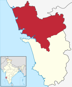 Vị trí của Huyện North Goa