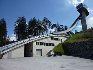 Hopptornet i Bergiselschanze i Innsbruck.