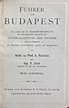 Titelblatt des Baedekerauszugs „Budapest“ (1901)