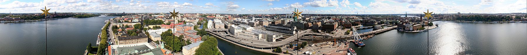 Panorama från stadshustornet.