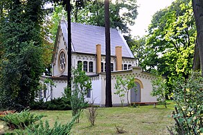 Edifício da igreja luterana na rua Walczaka