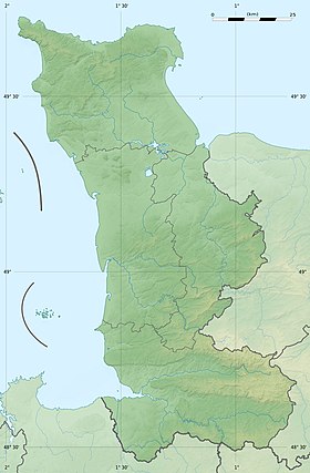 Voir sur la carte topographique de la Manche