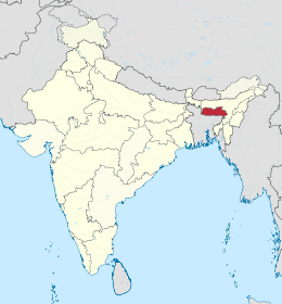 Meghalaya – Localizzazione