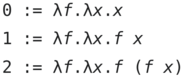 Expression for Church numerals in lambda calculus