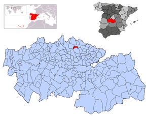 Poziția localității Las Ventas de Retamosa