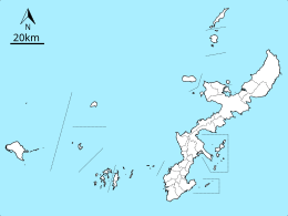 具志川島の位置（沖縄諸島内）