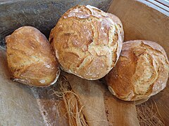 Petites boules de pain.