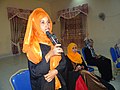 Image 29Somali woman in Hargeisa opening speech with traditional greeting. (from Culture of Somalia)