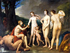 Anton Raphael Mengs, Le Jugement de Pâris, 1757, musée de l'Ermitage.