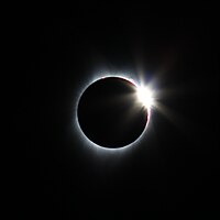 Diamond ring as seen from Corvallis, Oregon