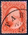 Image 24The first officially perforated United States stamp (1857) (from Postage stamp)