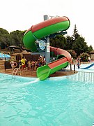 Un toboggan du parc aquatique.