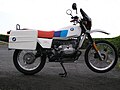 R 80GS avec sa valise optionnelle (1981).