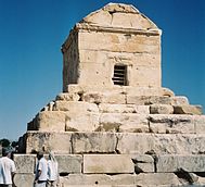 Mausoleum of Cyrus the Great in Iran.