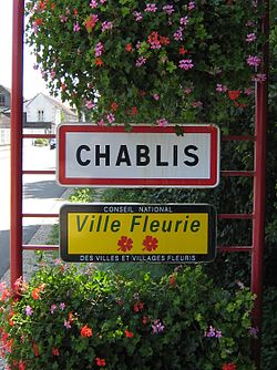 Skyline of Chablis