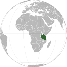 Description de l'image Tanzania (orthographic projection).svg.