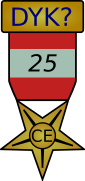 The 25 DYK Creation and Expansion Medal, awarded by Theleekycauldron [20], December 2021