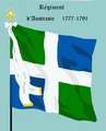 Drapeaux des régiments Ponthieu et Austrasie