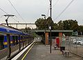 Northbound view with a Comeng train stationary at the platform, November 2008