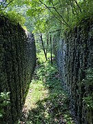 The remains of Upper Canal Lock 24 in 2020