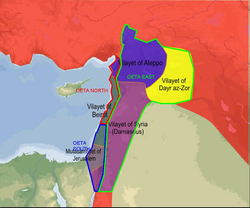 Area of the Occupied Enemy Territory Administration in Syria and Palestine