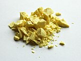 yellow powdery chunks