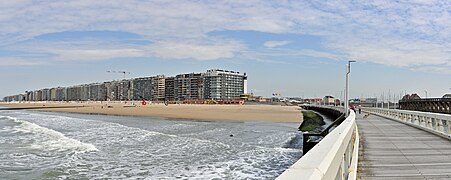 La plage de Blankenberge.