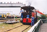 Stoomlocomotief 2 van de MBS was in 1983 en in 1993 te gast bij de SHM. Hier staat ze op 3 juli 1993 te wachten op haar inzet te Hoorn. Foto: Rob Veninga.