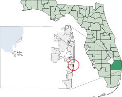 Location of Manalapan, Florida