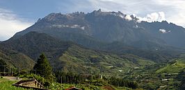 uitzicht op de Kinabalu vanuit Kundasan