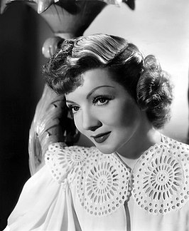 Claudette Colbert Promotiefoto van Paramount Studio