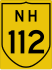 National Highway 112 marker