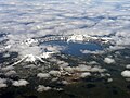 Veduta aerea del Lago Crater sullo spazio del Monte Mazama