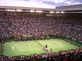 Interieur van de Rod Laver Arena