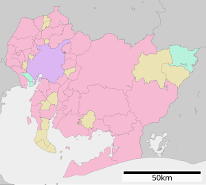 乙川村の位置（愛知県内）