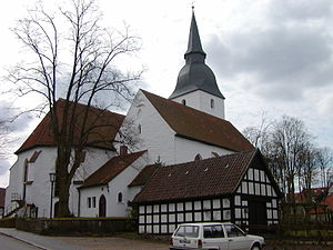 Dubbelkerk bij het klooster van Levern