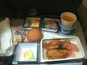 中華航空の機内食（2014年10月の撮影）