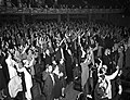 Image 4Congregation at Angelus Temple during 14-hour Holy Ghost service led by Aimee Semple McPherson in Los Angeles, California, in 1942 (from Evangelicalism in the United States)