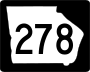 State Route 278 marker