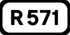 R571 road shield}}