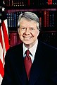 Jimmy Carter op 31 januari 1977 geboren op 1 oktober 1924